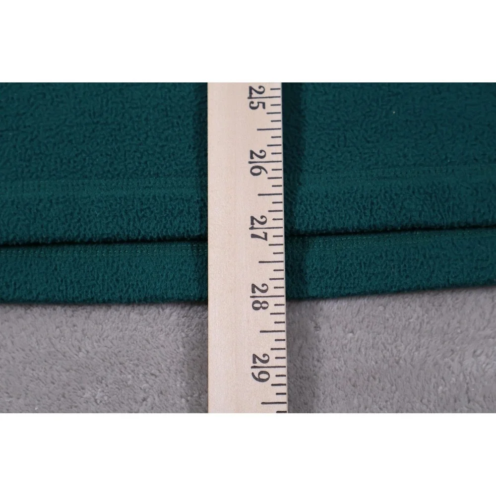The North Face Sweatshirt Mens‎ M Green Pullover 1/4 Zip Fleece Embroidered Logo
